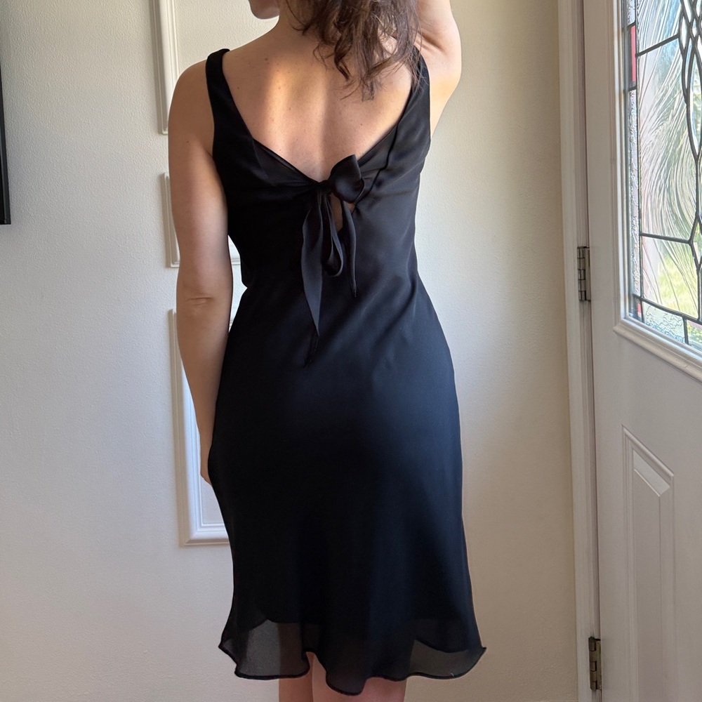 Slinky black vintage dress